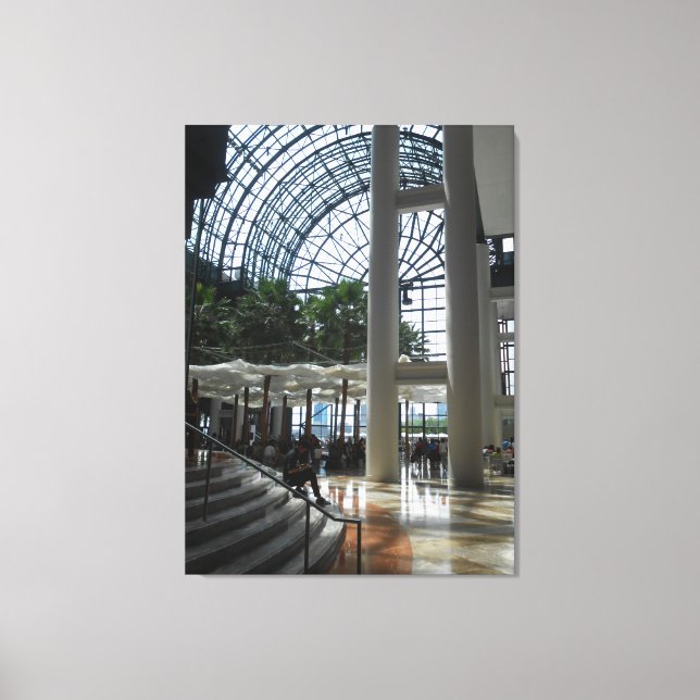 Lienzo Winter Garden, Nueva York (Anverso)