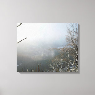 Lienzo Winter La Tarjeta Forestal Macclesfield