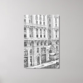 Lienzo Winter NYC Upper West Side Photography on Canvas