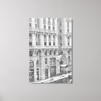Lienzo Winter NYC Upper West Side Photography on Canvas
