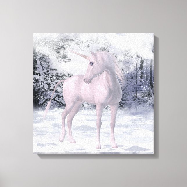 Lienzo Winter Unicorn (Anverso)