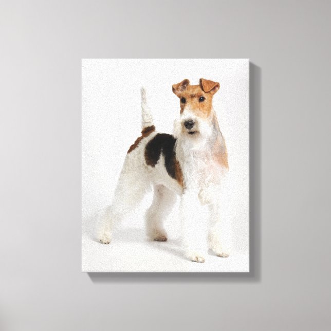 Lienzo Wire Fox Terrier Dog Photo (Anverso)