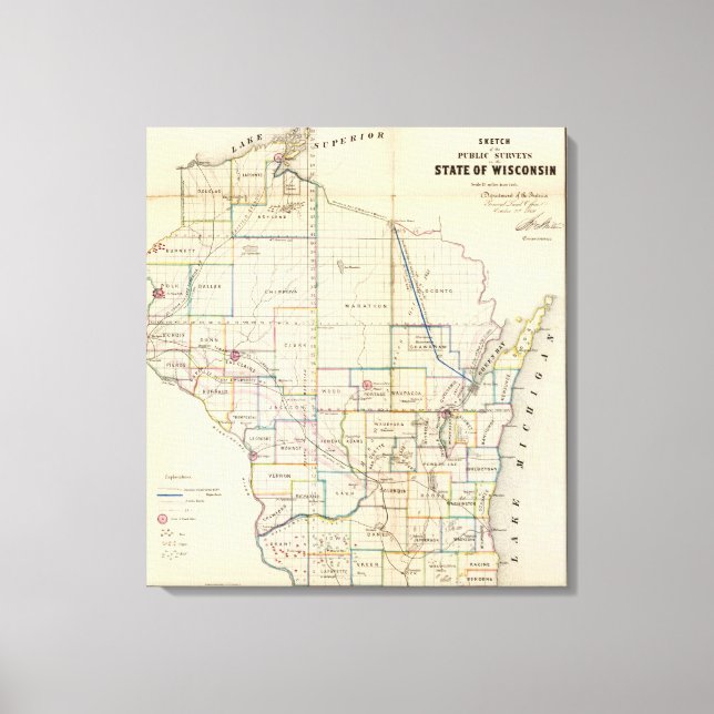Lienzo Wisconsin (Anverso)