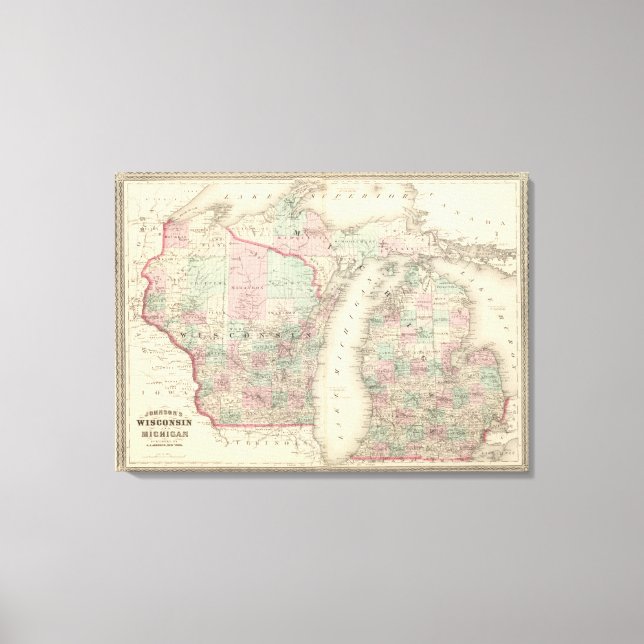 Lienzo Wisconsin y Michigan (Anverso)
