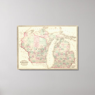 Lienzo Wisconsin y Michigan