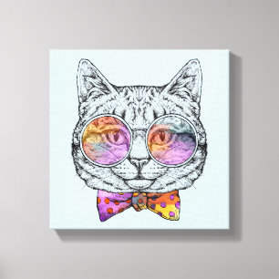 Lienzo Wise Kitty Kat