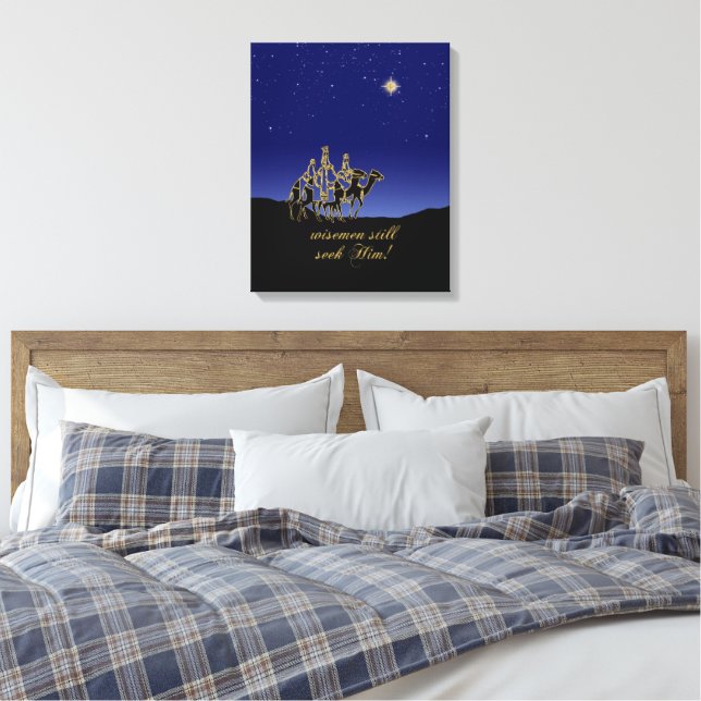 Lienzo Wisemen Aún Lo Busca Navidades (Insitu(Dormitorio))