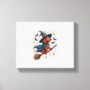 Lienzo Witchy Dachshund Delight