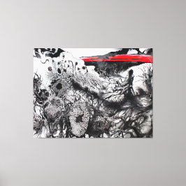 Lienzo Withering Fields of the Crimson Dusk