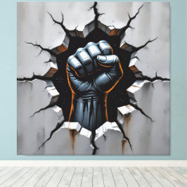 Lienzo „Wo Stahl den Geist umarmt“