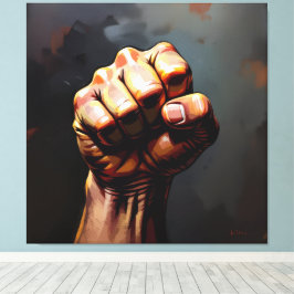 Lienzo „Wo Stahl den Geist umarmt“