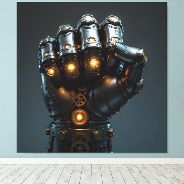 Lienzo „Wo Stahl den Geist umarmt“ (Insitu (piso de madera))