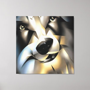 Lienzo Wolf In Geometric Art Style