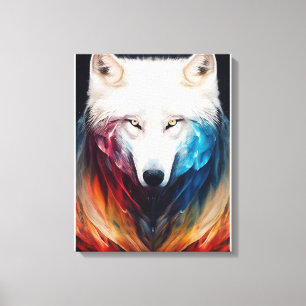 Lienzo Wolf White wolf Animal Discovery Adventure Nature