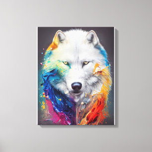 Lienzo Wolf White wolf Animal Discovery Adventure Nature
