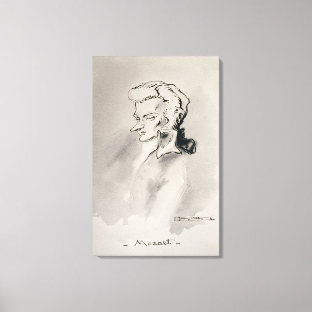 Lienzo Wolfgang Amadeus Mozart (Anverso)