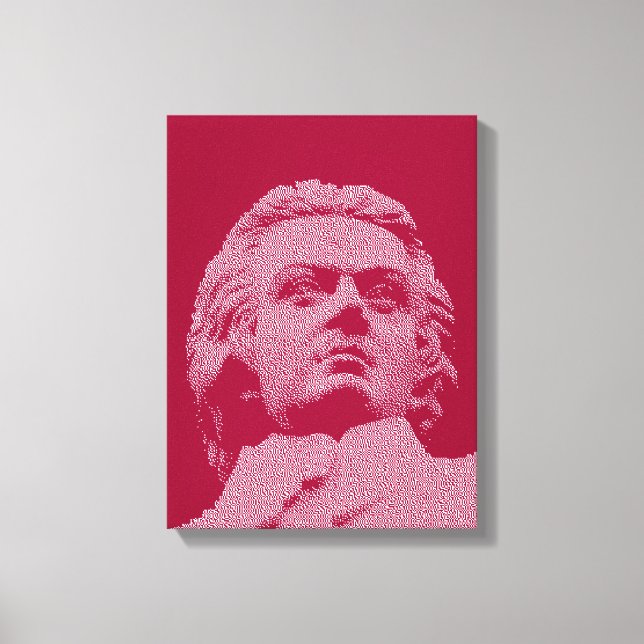 Lienzo Wolfgang Amadeus Mozart (Anverso)