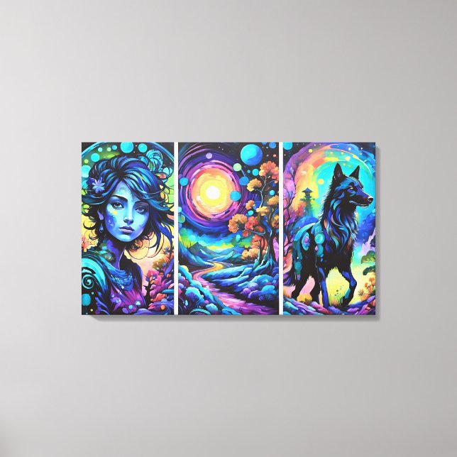 Lienzo WolfGirl (Anverso)