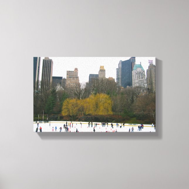 Lienzo Wollman Rink Central Park New York City NYC Foto (Anverso)