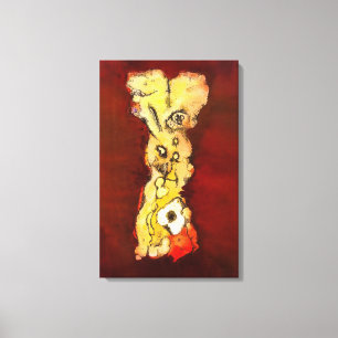 Lienzo Wols - Columna de figura grotescas - Art Informel