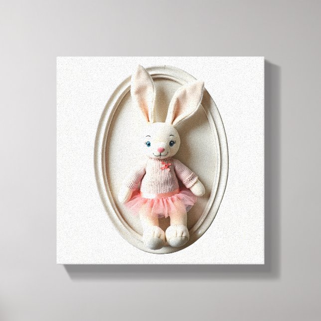 Lienzo Wonder Wall Art Ballerina Bunny (Anverso)