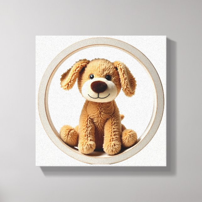 Lienzo Wonder Wall Art Happy Puppy (Anverso)