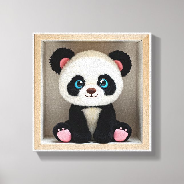 Lienzo Wonder Wall Art Panda Cuddle Buddy (Anverso)
