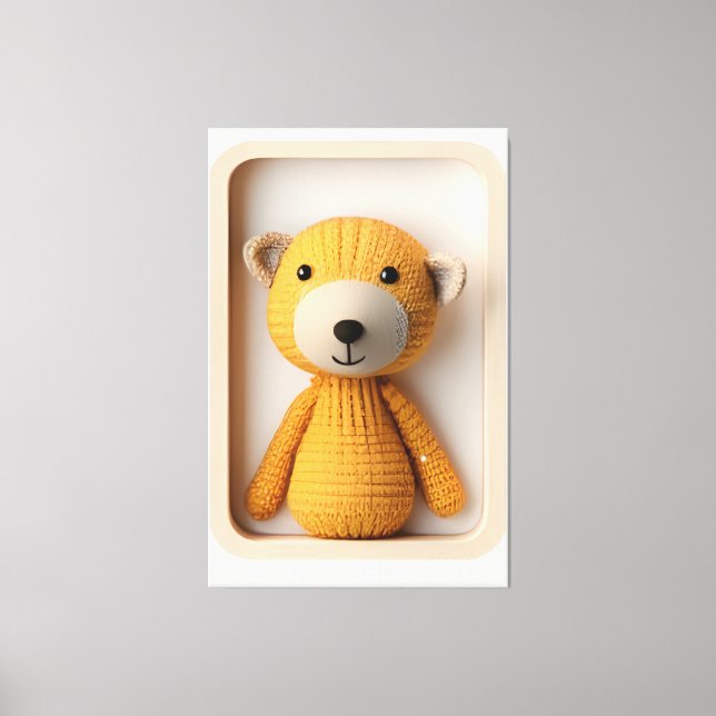 Lienzo Wonder Wall Art: Sonrisa de oso soleado (Anverso)