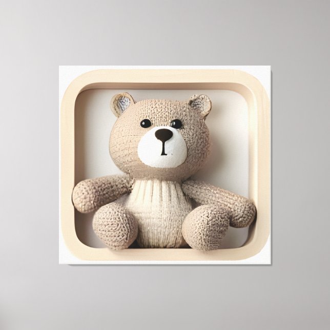Lienzo Wonder Wall Art Timeless Teddy (Anverso)
