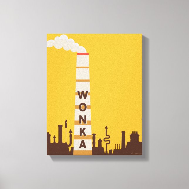 Lienzo Wonka Factory Silhouette (Anverso)