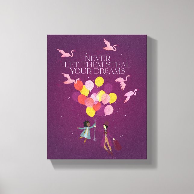 Lienzo Wonka "Nunca dejes que roban tus sueños" (Anverso)