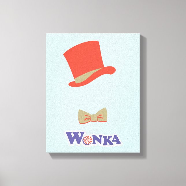 Lienzo Wonka Top Hat & Bow Tie (Anverso)