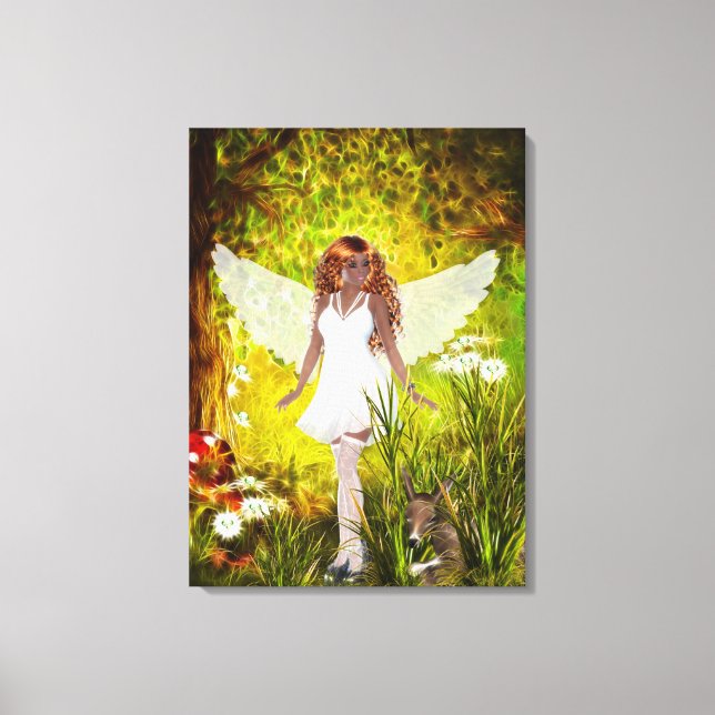 Lienzo Woodland Faerie Secret Garden Wrapped Canvas (Anverso)