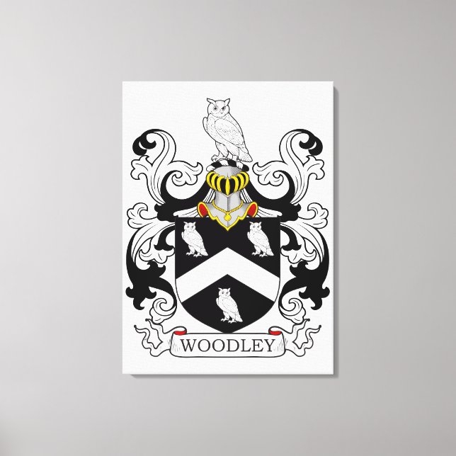 Lienzo Woodley Family Crest (Anverso)