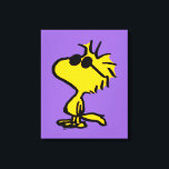 Lienzo Woodstock en gafas de sol<br><div class="desc">Echa un vistazo a este diseño super lindo con lentes de sol geniales de Woodstock.</div>