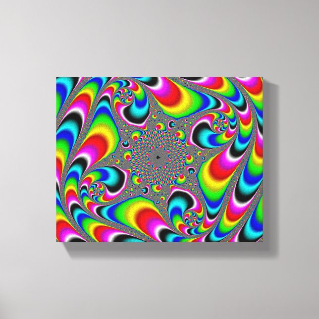 Lienzo Woooo Mandelbrot Fractal (Anverso)