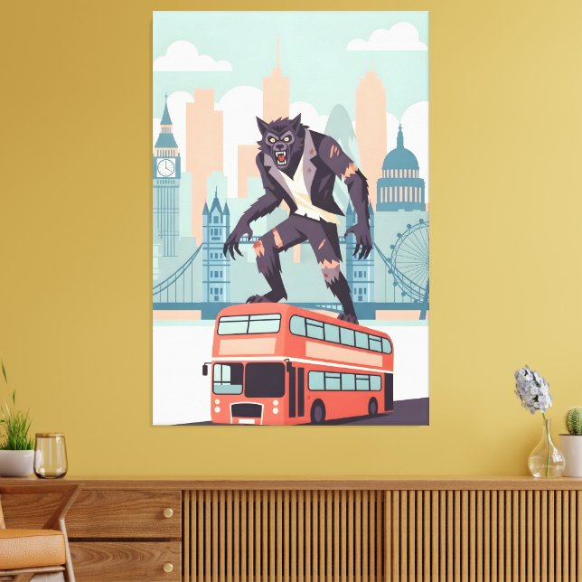 Lienzo WPA art inspired London canvas print (Insitu (Sala de estar))