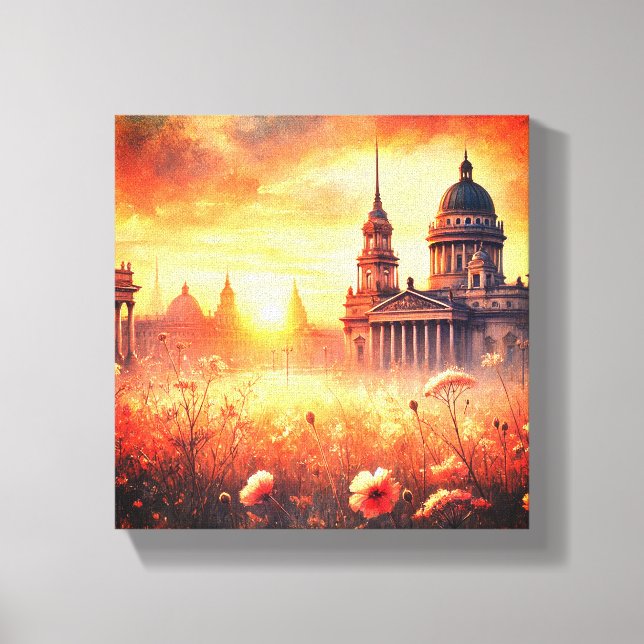 Lienzo Wrapped Canvas Gift Sunset Wall Art. (Anverso)