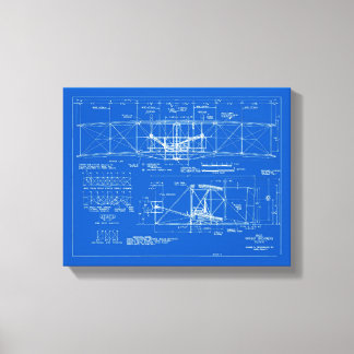 Lienzo Wright Bros. Plan "Flyer" 1903