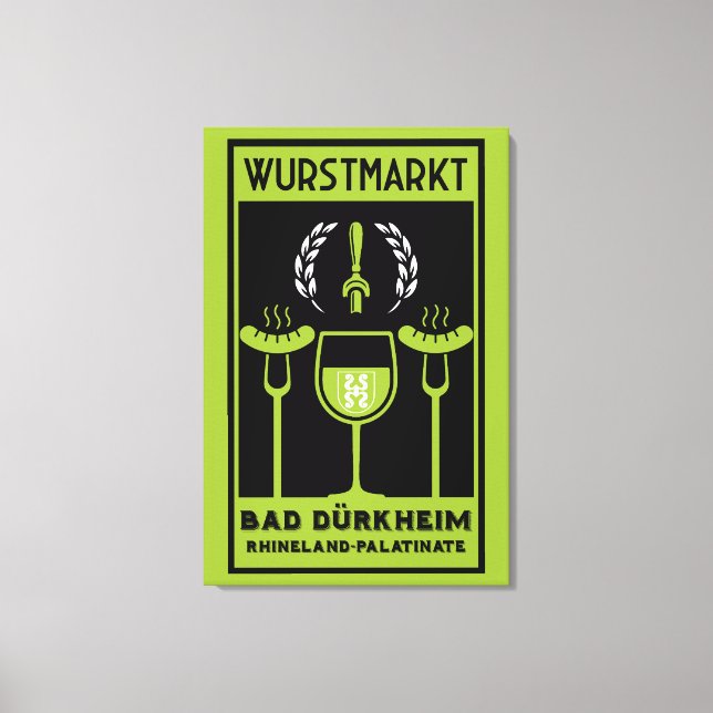 Lienzo Wurstmarkt Bad Dürkheim (Anverso)