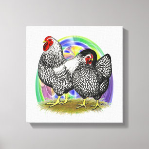 Lienzo Wyandotte: Pareja de Huevos de Pascua