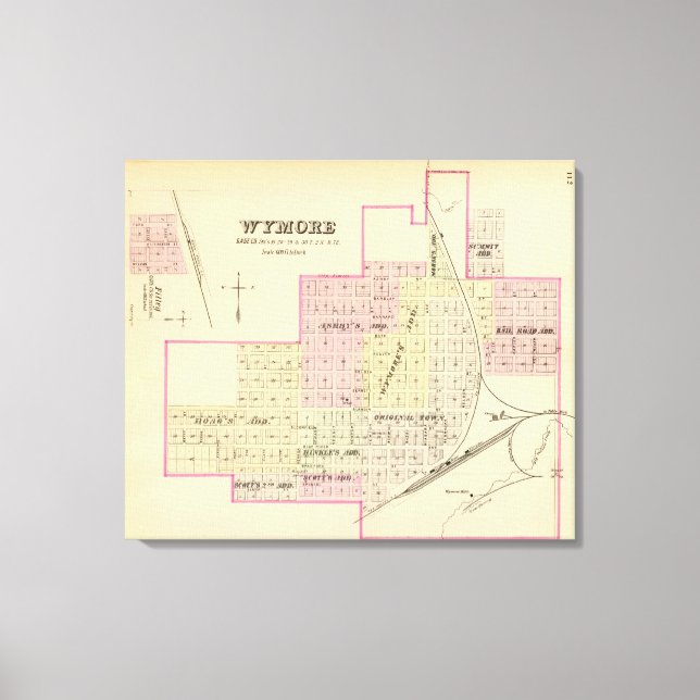 Lienzo Wymore y Filley, Nebraska (Anverso)