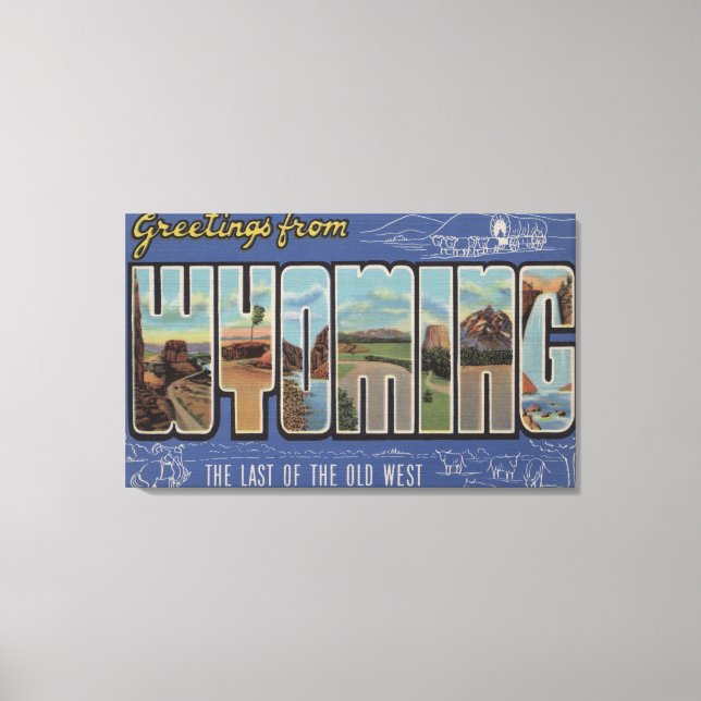 Lienzo Wyoming (Último del Viejo Oeste) (Anverso)