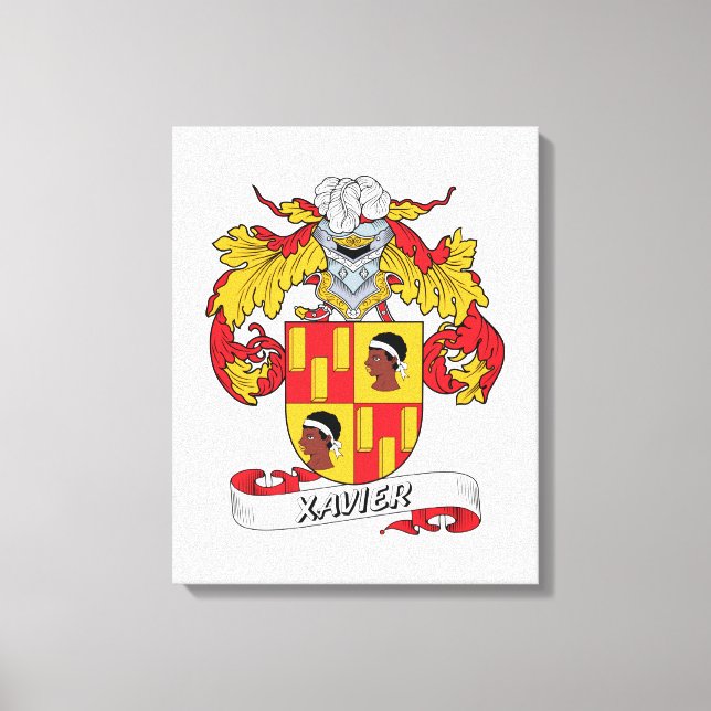 Lienzo Xavier Family Crest (Anverso)
