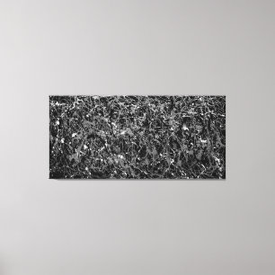 Lienzo XVII EN BLANCO Y NEGRO - Pintura de acción - Resum