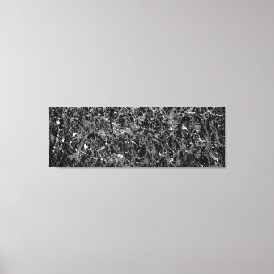 Lienzo XVII EN BLANCO Y NEGRO - Pintura de acción - Resum