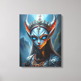 Lienzo Xylanthia the Horned Oracle - Epic Elven Fantasy
