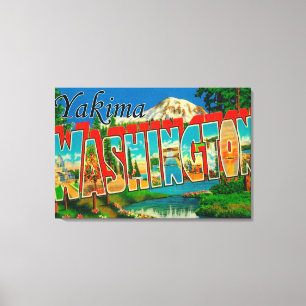 Lienzo Yakima, Washington - Escenas de letras grandes