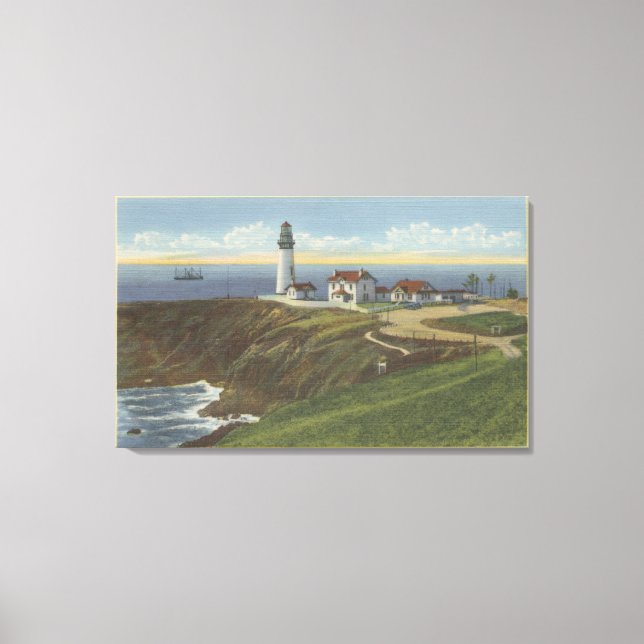 Lienzo Yaquina Light House en Yaquina Head (Anverso)