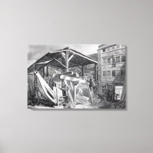 Lienzo Yarda de la madera, Finsbury, 1825